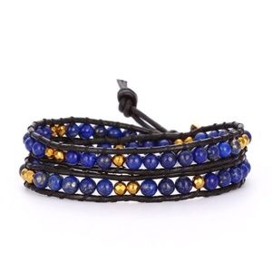 NWT!!! Adjustable Beaded Bracelet Genuine Leather